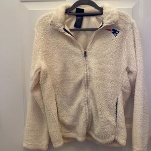 Patriots Zip Up Comfy Sweatshirt, NWT